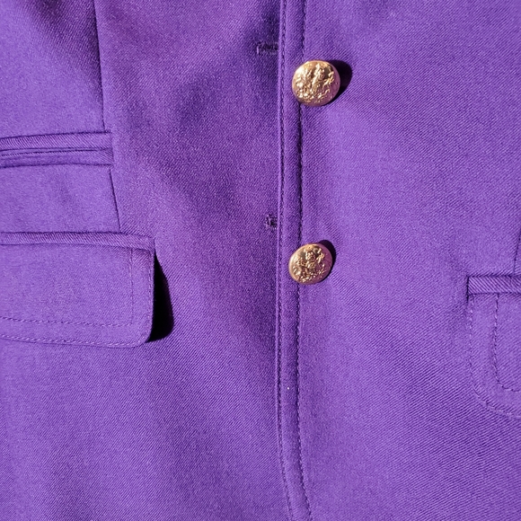 J. Crew Purple Schoolboy Blazer/Jacket in Size00 - Picture 6 of 9